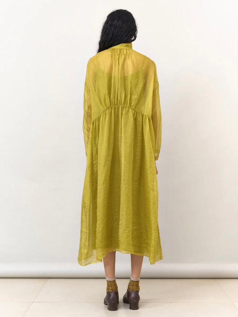 Silk Dress in Citrine